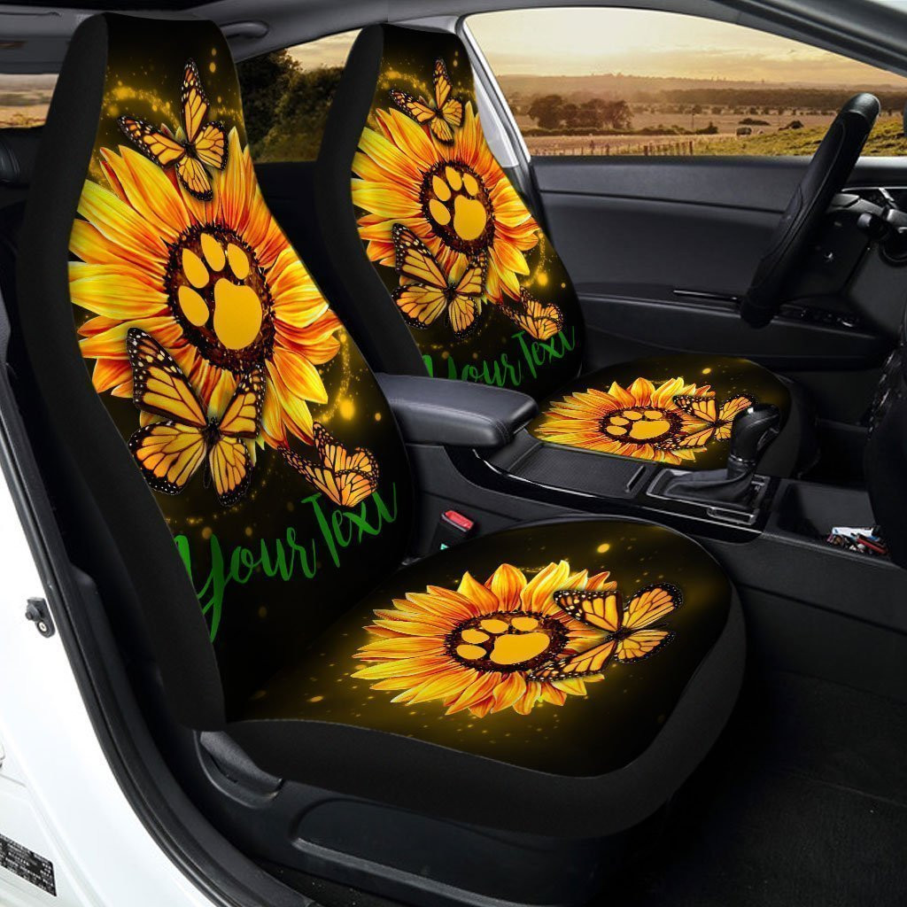 Hibiscus Hawaiian Flower Print Pet Car Seat Cover