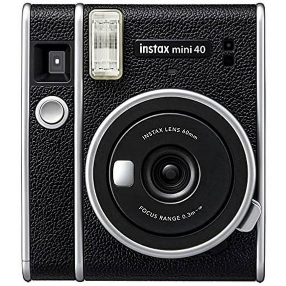 INSTAX MINI 40 Instant Film Camera, Black and Silver