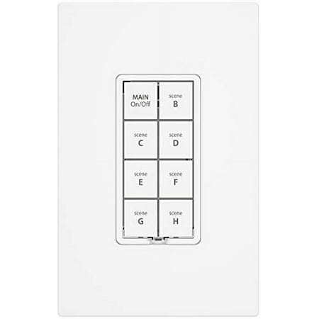 Insteon 8-Button Keypad Controller - White
