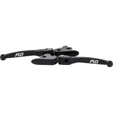 Flo Motorsports MX Style Brake/Clutch Levers For Harley Touring Models (2014-2016) – Black Aluminum