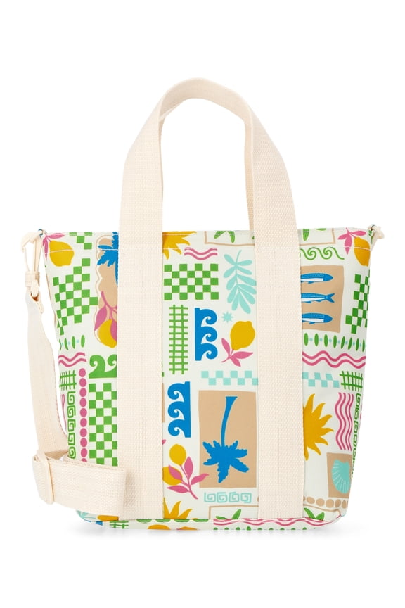 Women's Beach Insulated Mini Tote Bag, Multi Coastal