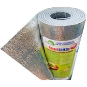 "SmartSHIELD 3mm Reflective Insulation Roll - Foam Core Radiant Barrier with Foil Wrap (24" x 10')