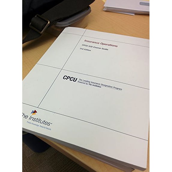 Pre-Owned INSURANCE OPERATIONS-COURSE GUIDE (Paperback) 0894637088 9780894637087