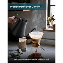 INTASTING Electric Gooseneck Kettle, 0.9L, Black