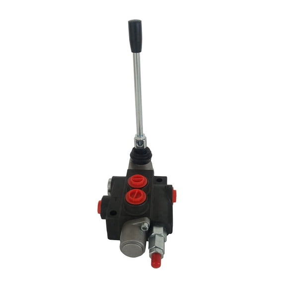 INTBUYING 1/2/3/4 Spool Hydraulic Control Valve Double Acting Cylinder Spool 13 GPM Adjustable Tractors Loaders(1 Spool)