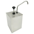 thumbnail image 1 of INTBUYING 1 Bucket Sauce Dispenser Pump Squeeze Condiment Dispenser Stainless Steel 2.5L, 1 of 11