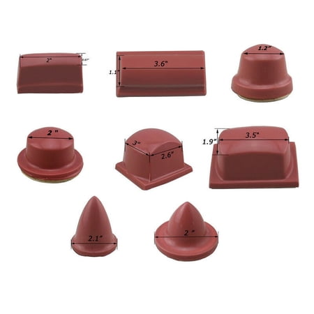 INTBUYING 1 Pc Silicone Rubber Pad 2.1" R-0692 Screen Printing Pad Printing for DIY Logo