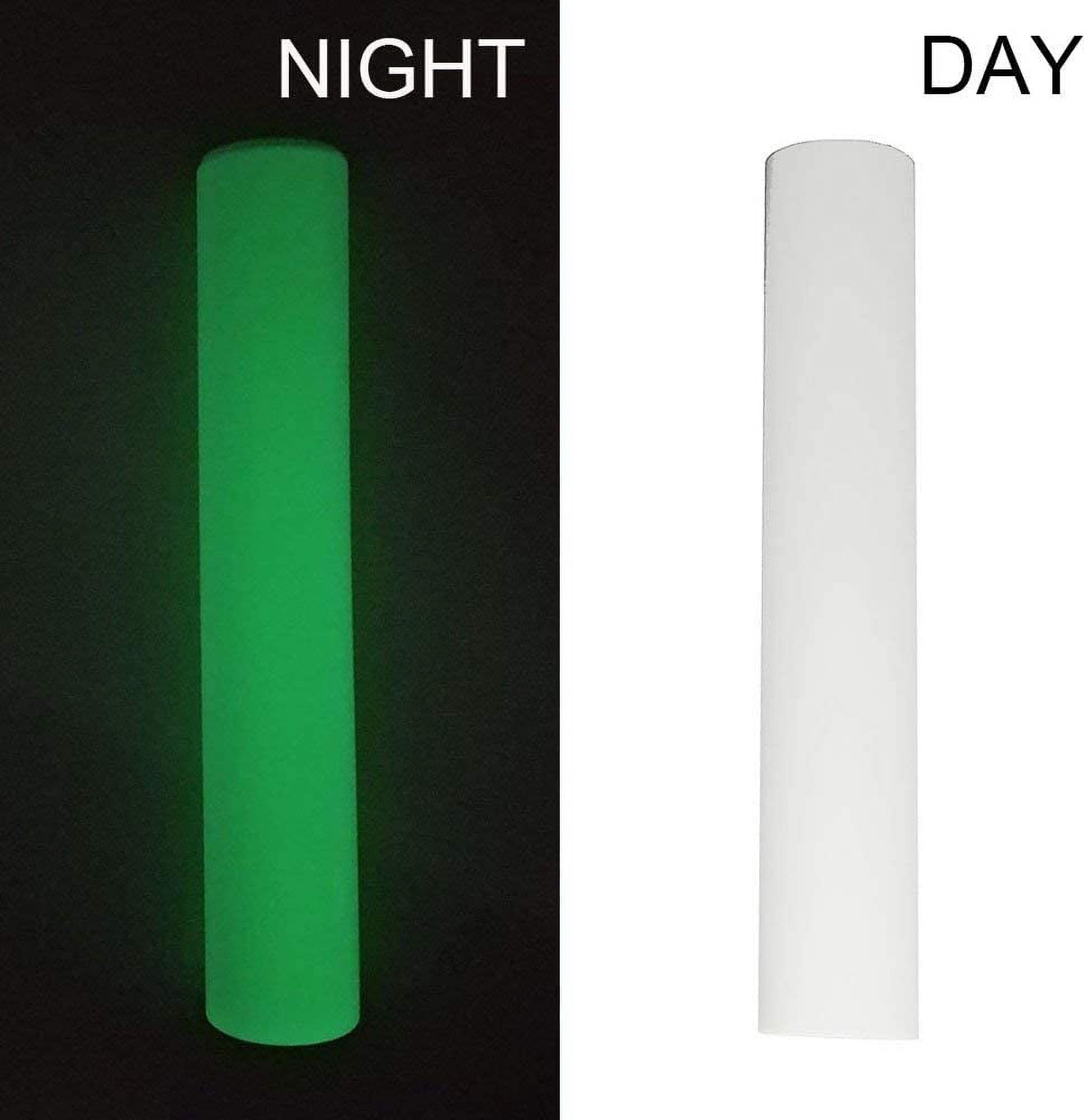 INTBUYING 1 Yard 20inch Width PU Vinyl Glow in The Dark for T-Shirts Heat Press Transfer Printing Craft