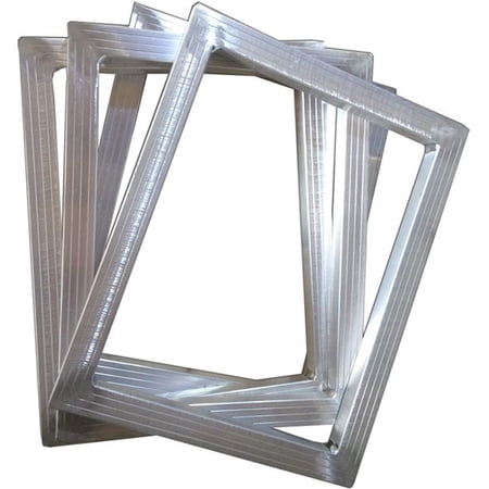 INTBUYING 10.6"x15.4" Stretched Screen Printing Screen Frame with mesh Aluminum DIY Frame Silk Screen with No Screen Fabric Mesh