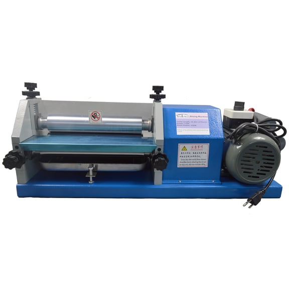 INTBUYING 10.6inch Electric Glue Coating Machine Automatic White Emulsion Gluing Machine for Paper Leather Cardboard 110V
