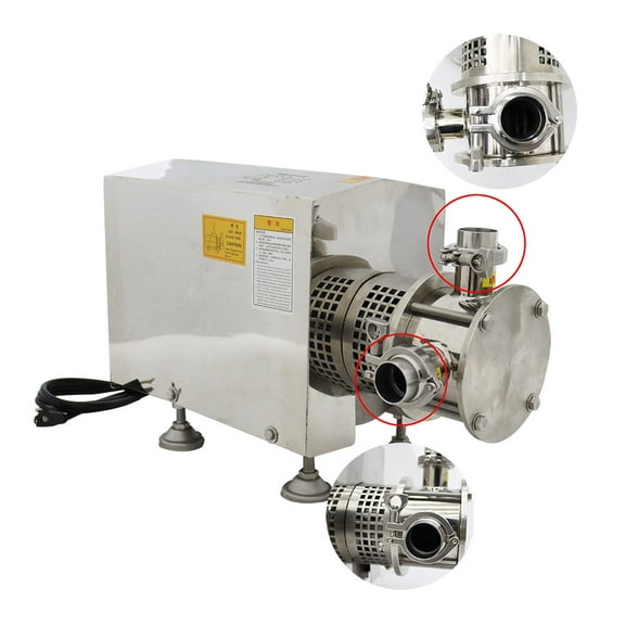 INTBUYING 10 Ton/h Centrifugal Pump Food Grade Sanitary Beverage Pump Stainless Steel