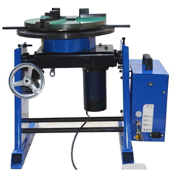INTBUYING 100KG Rotary Welding Positioner with 300mm Chuck Turntable Table 0-90