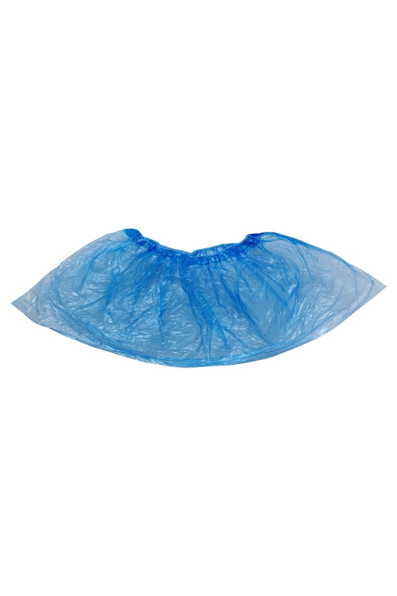 100pcs Disposable PE Shoe Covers Plastic Waterproof Boot Covers for Carpet Floor Protection