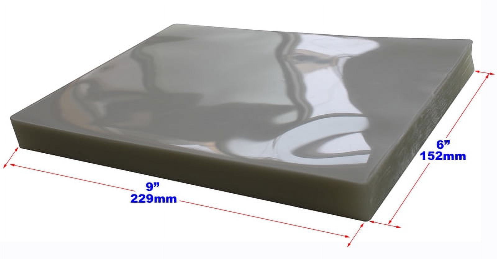 INTBUYING 100pk 6x9" PVC 2Flap 5Mil Glossy Clear Thermal Hot Laminating Pouch Film Laminator
