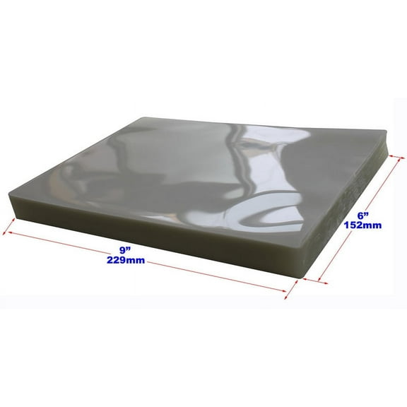 INTBUYING 100pk 6x9" PVC 2Flap 5Mil Glossy Clear Thermal Hot Laminating Pouch Film Laminator