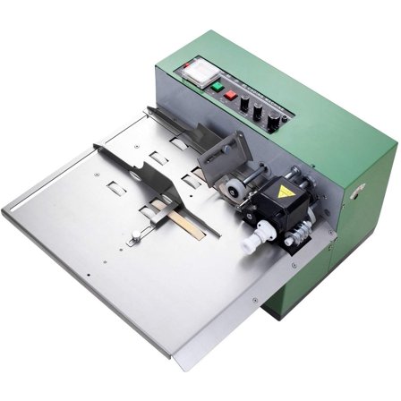 INTBUYING 110V Auto Dry Ink Batch Coding Machine Printing Date Coder MY-380F WIDEN MODE