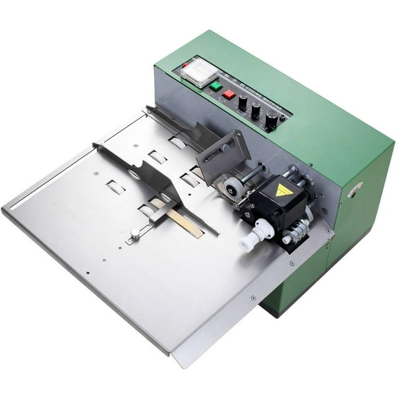 INTBUYING 110V Auto Dry Ink Batch Coding Machine Printing Date Coder MY-380F WIDEN MODE