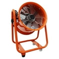 thumbnail image 1 of INTBUYING 12” 220V Axial Fan Mobile Cylinder Pipe Spray Booth Paint Fumes Blower with Wheels, 1 of 10