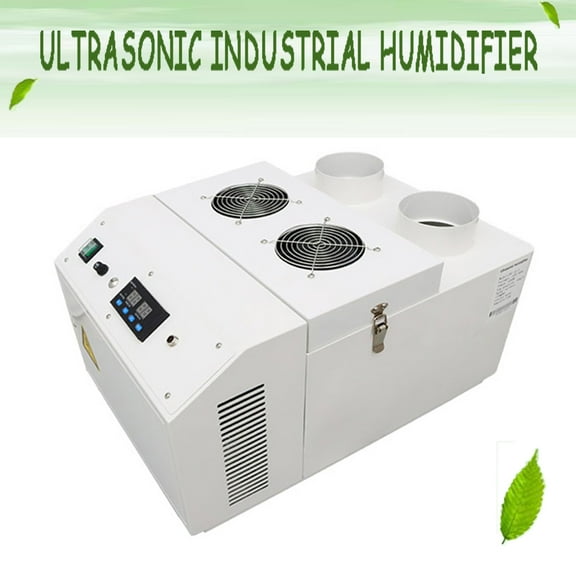 INTBUYING 15kg/h Ultrasonic Industrial Humidifier Cooler Sprayer Stainless Steel 1.5kw