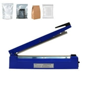 INTBUYING 16 Heat Sealing Hand Impulse Seal Machine PVC Heat Shrink Films Plastic Bags Sealer
