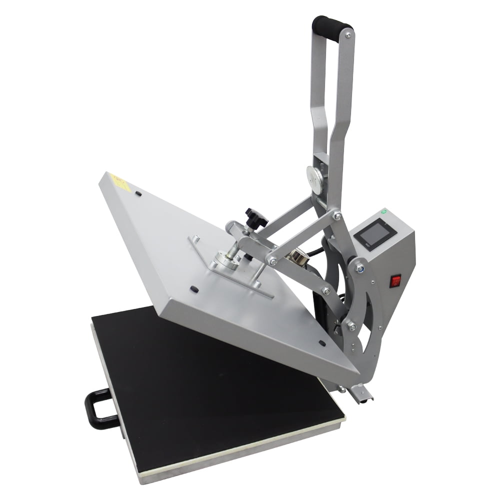INTBUYING 16x20in Flat Heat Press Machine Magnetic Semi-Auto Heat Sublimation Transfer for Cloth Printing