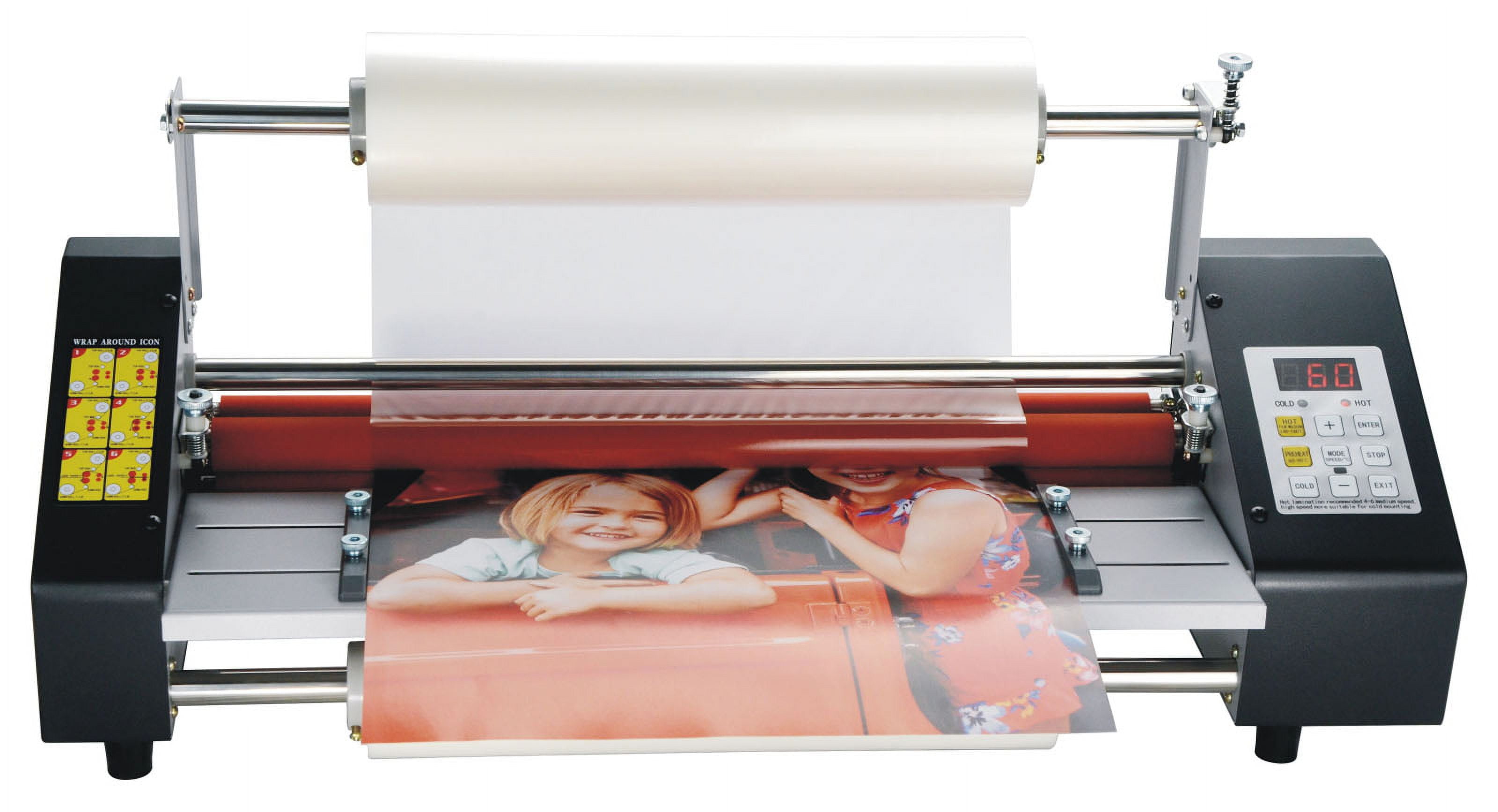 INTBUYING 17.3inch Hot Cold Roll Laminating Machine Electric A2 Digital