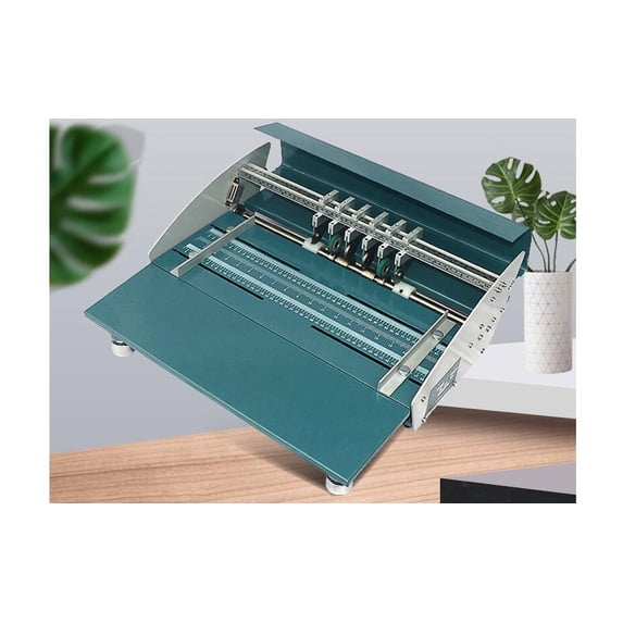 INTBUYING 18" Electric Creasing Machine Metal Creaser Scorer with Work Bench for Paper Card Book Scoring