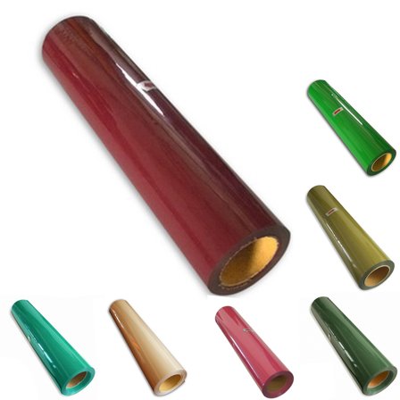 INTBUYING 1Yard 20inch PU Vinyl Film for T-Shirts Heat Press Transfer HTV Cutting Plotter Craft (Date Red)