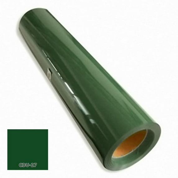 INTBUYING 1Yard 20inch PU Vinyl Film for T-Shirts Heat Press Transfer HTV Cutting Plotter Craft (Deep Green)