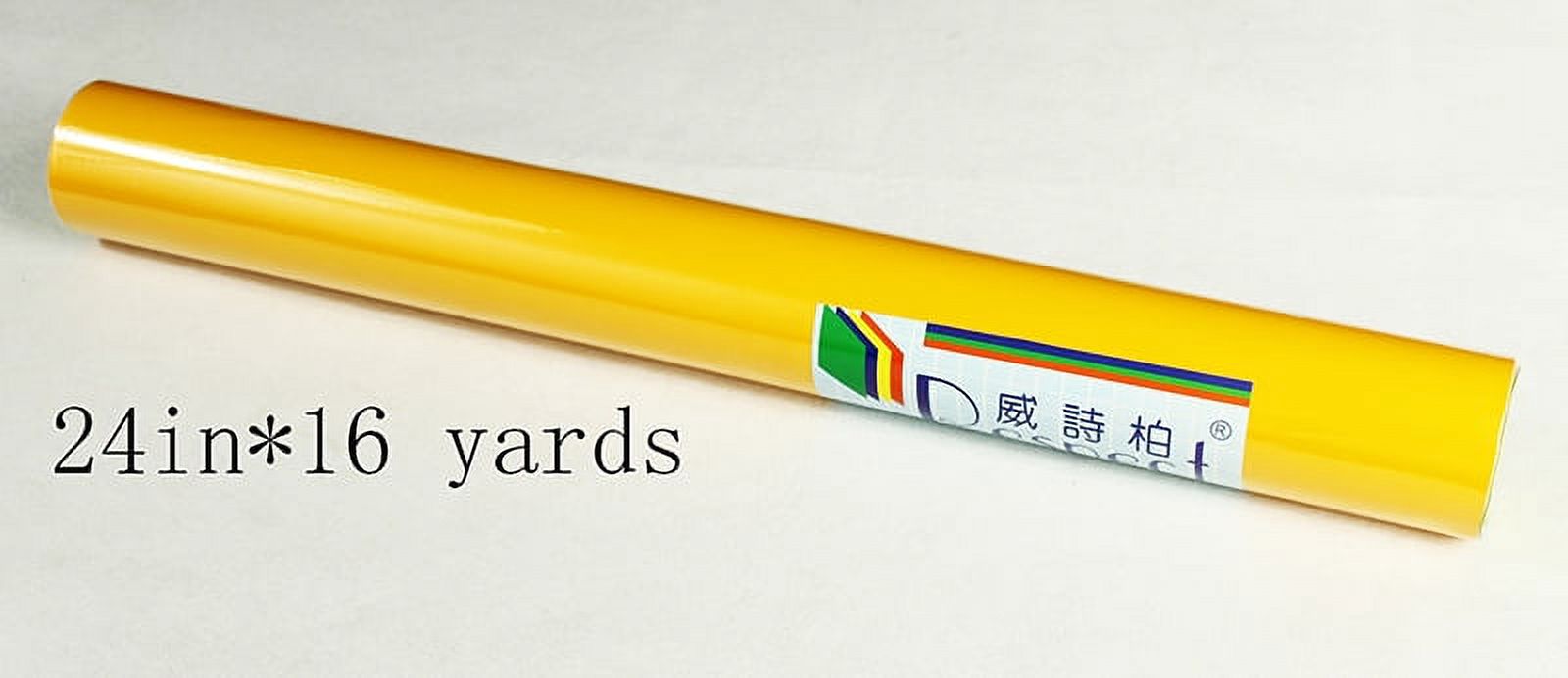 INTBUYING 1roll Yellow Matte Vinyl-M3161 24Inx11yards Vinyl Sticker for Car(004105)