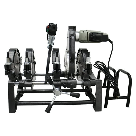 INTBUYING 2.48"-6.30" Pipe Fusion Welding Machine Electric Tube Butt Fusion Equipment for HDPE Pipe Fusion Welder Four Clamps