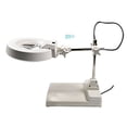 thumbnail image 1 of INTBUYING 20X Magnifier LED Lamp Light Magnifying White Glass Lens Table Read Repair Tool, 1 of 5