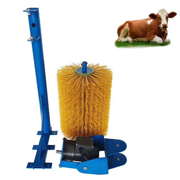 INTBUYING 220V Electric Cow Body Massage Brush Swing Type Rotating Animal Body Brush