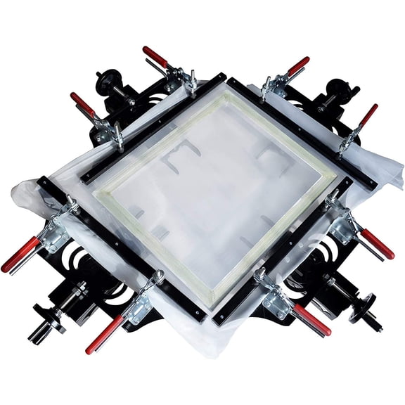 INTBUYING 24"x24" Manual Hand Screen Stretcher Mesh Stretching Equipment Plate Making Tool for Silk Screen Printing