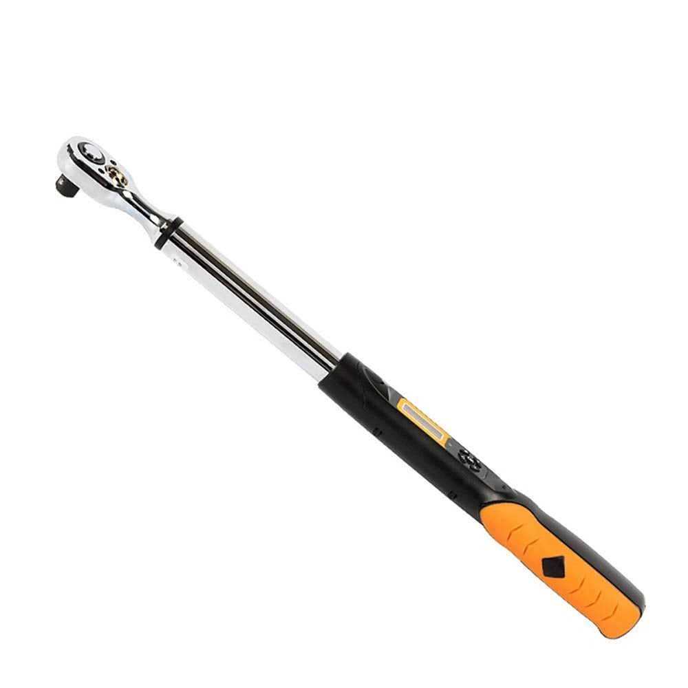 INTBUYING 3/8 " Handheld Digital Torque Wrench Data Store Maximum 135N Buzzer Peak Hold