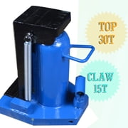 INTBUYING 30T Hydraulic Toe Jack Ram Machine Lift Hydraulic Machine Stand Tool Oil Rigging