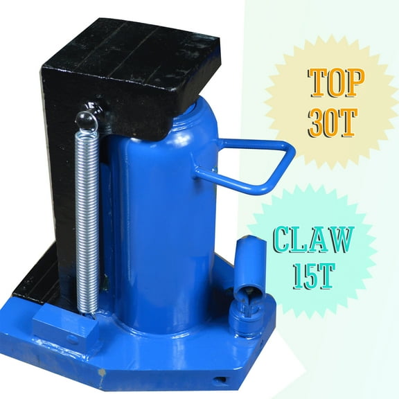 INTBUYING 30T Hydraulic Toe Jack Ram Machine Lift Hydraulic Machine Stand Tool Oil Rigging