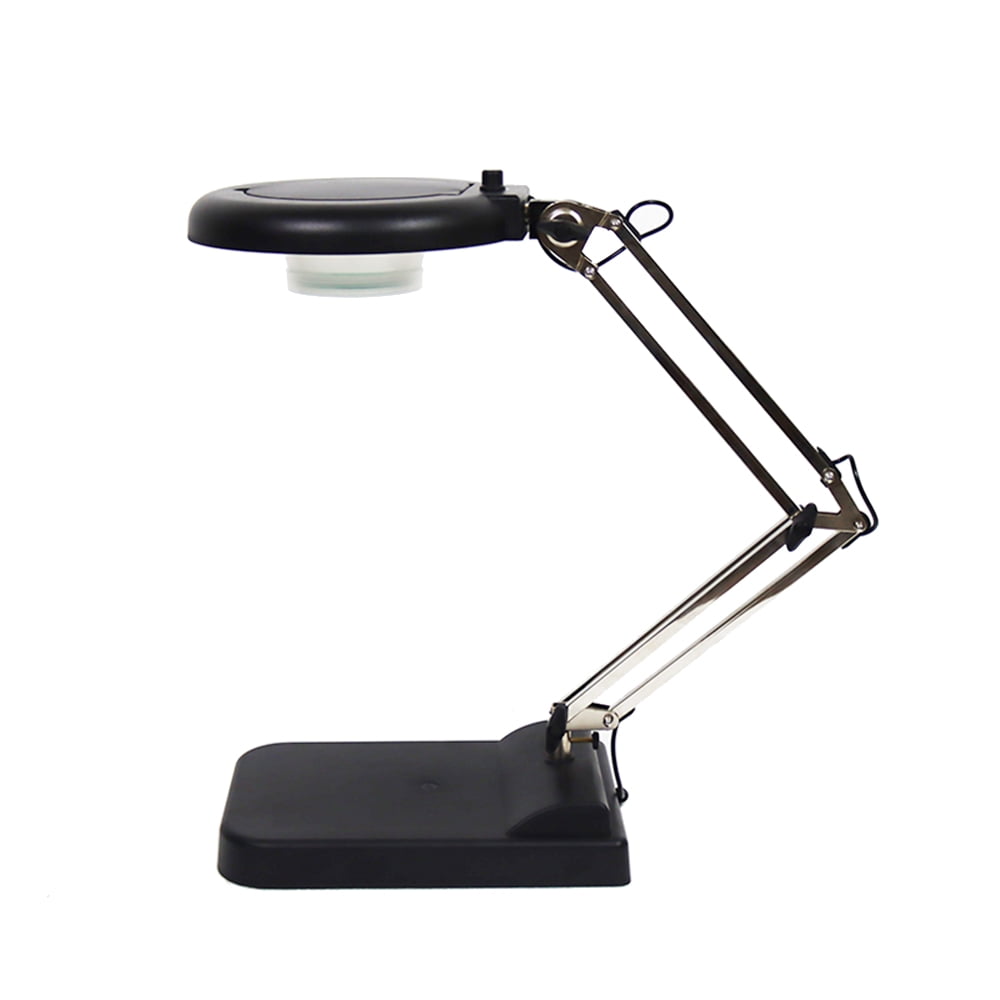 INTBUYING 30X Magnifier Adjustable LED Lamp Light Magnifying White