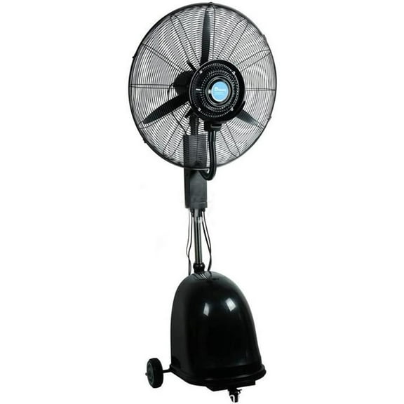 INTBUYING 30inch Industrial Spray Electric Fan Humidification and Watering Atomizing Fan Floor Type