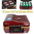 thumbnail image 1 of INTBUYING 3D Vacuum Sublimation Heat Press Transfer Machine for Phone Case Mug Print Red/Black, 1 of 10