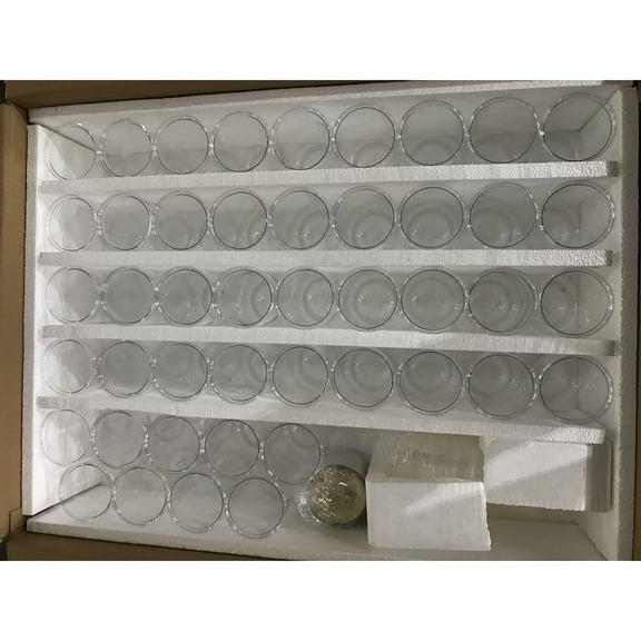 INTBUYING 45pcs 280ml Plastic Transparent Sealed Cans with Aluminum Lids and Plastic Lids for Candy Cookies Snacks Biscuit