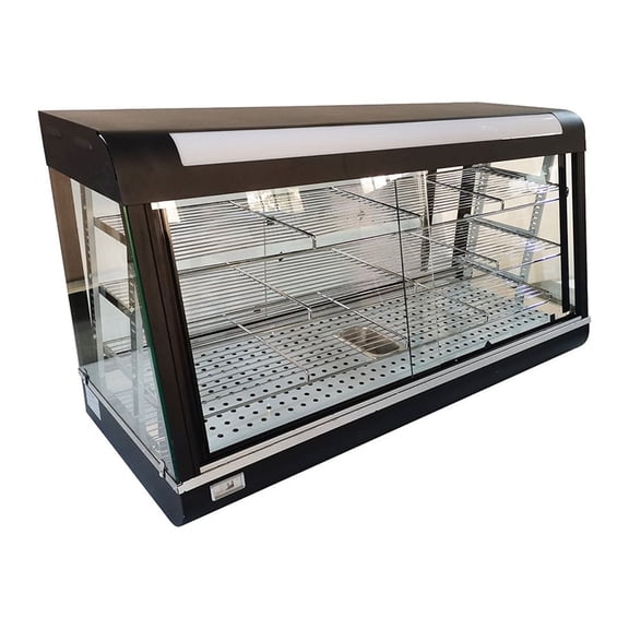 INTBUYING 47 " Electric Food Warmer Cabinet Display Case 3-Layer 30-80