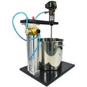 INTBUYING 5 Gallon Paint Mixer Shaker Agitator Stirrer Tool Pneumatic Mixing Machine with Container Barrel Rail Lifting