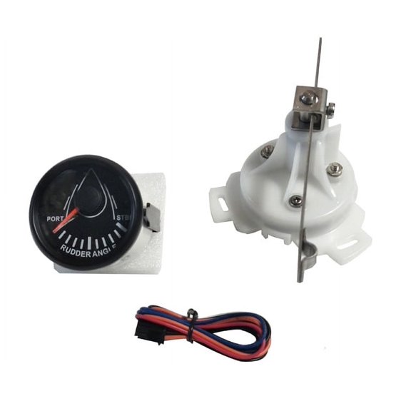 INTBUYING 52mm Boat Rudder Angle Indicator Gauge 0-190 With Marine/Boat Rudder Sensor 12V