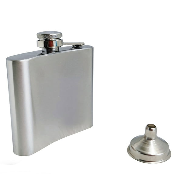 INTBUYING 5oz Hip Flask Set Stainless Steel Alcohol Pocket Flask with 1 Funnel