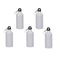 thumbnail image 1 of INTBUYING 5pcs 500ml Aluminium Water Bottle with Safe Lock White, 1 of 10