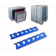 INTBUYING 6 Slot Screen Printing Frame Rack Shelf Storage Holder Desktop Adjustable Silk Screen Frame Rack Screen Drying