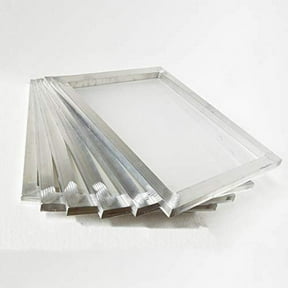 INTBUYING 6Pcs 18"x20" Screen Printing Frame Mesh Pre-Stretched Aluminum Frame (110 (43T) White Mesh)