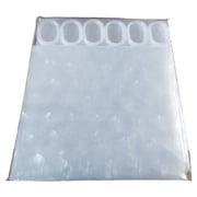 INTBUYING 3D Water Cube Clear Waterproof Shower Curtain Liner with Hooks 70*78Inch