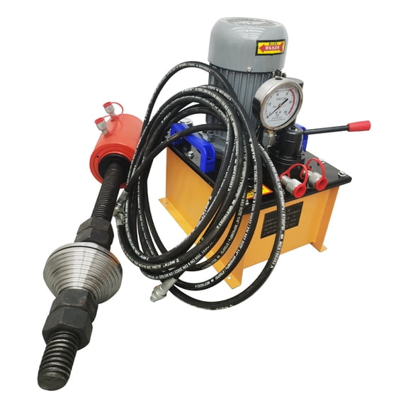 INTBUYING 70T Excavator Sleeve Pressing Machine with 220V Electric Pump for Machinery Repairing